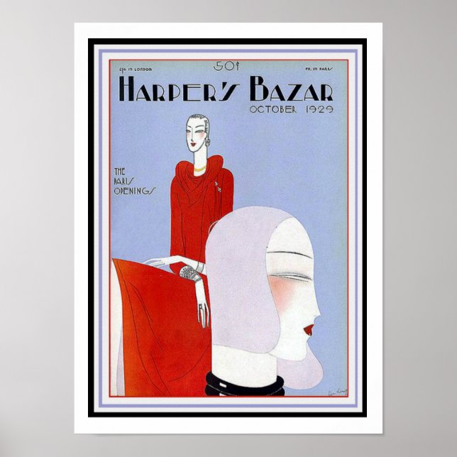 Affiche de couverture du Harper's Bazar Art Déco 1 (Devant)