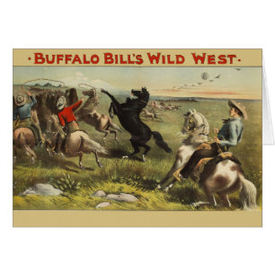 Affiche de cow-boy de l'Ouest sauvage de Buffalo B