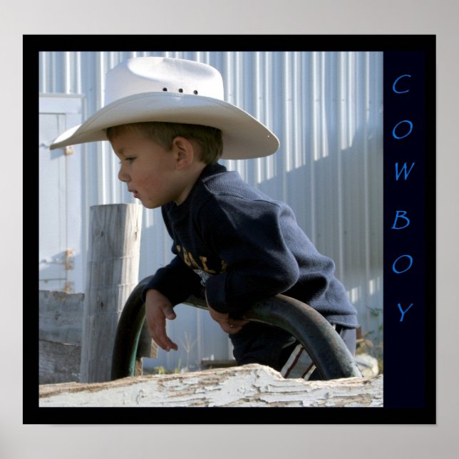 affiche de cowboy (Devant)