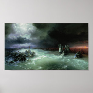 Affiche de croisement de la Mer Rouge (Aivasovsky)