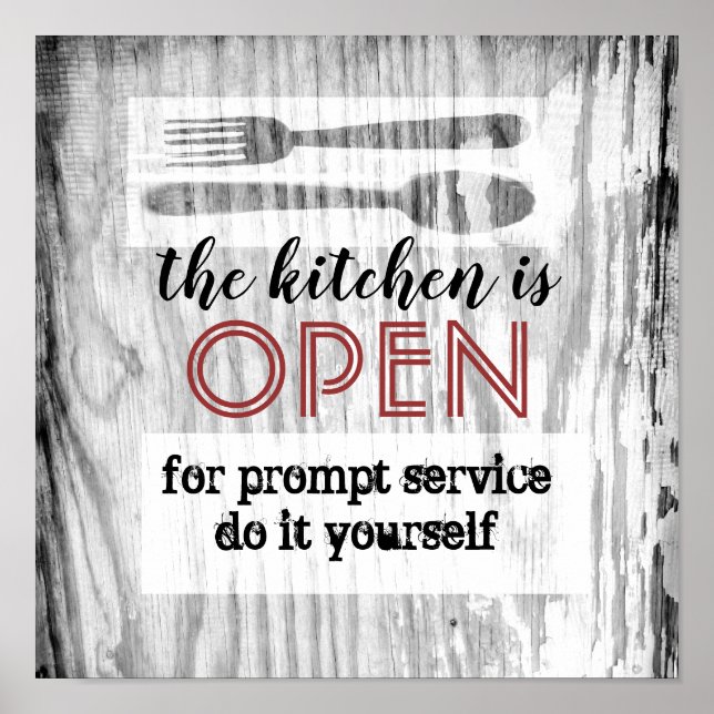 affiche de cuisine citation humoristique cuisinez- (Devant)