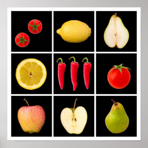 Affiche de cuisine de chefs