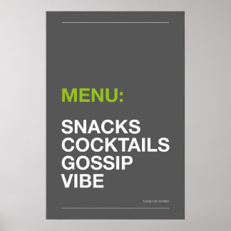 AFFICHE DE CUISINE : EN-CAS – Affiche de cuisine d