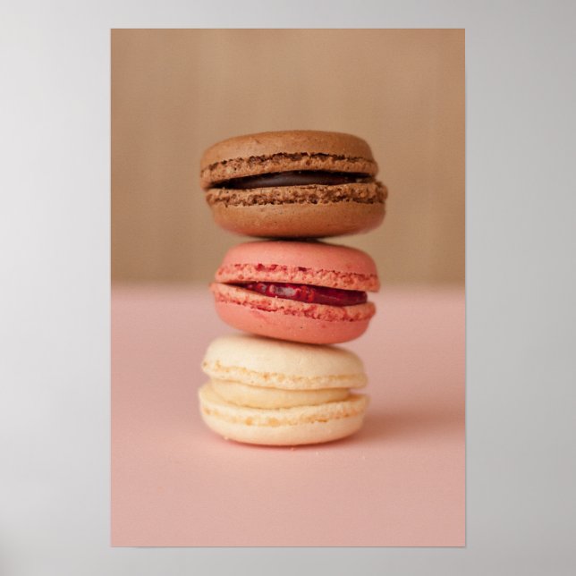 Affiche de cuisine Macarons (Devant)