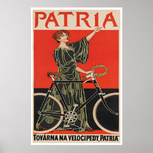 Affiche de cycles Patria Art de cyclisme Impressio
