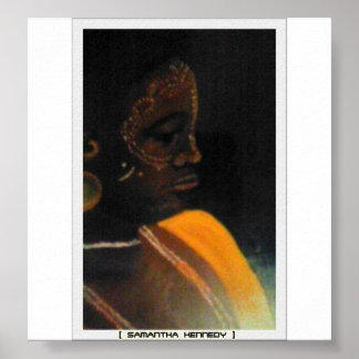 affiche de dame africaine