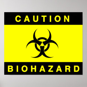 Affiche de danger biologique