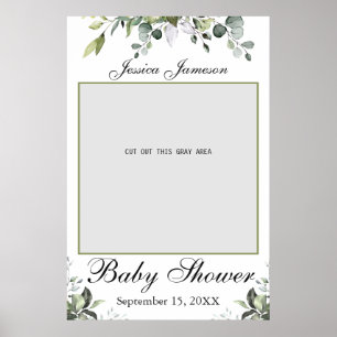 Affiche de décor pour Baby Shower Eucalyptus