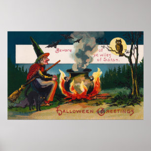 Affiche de décoration de la fête de chouette de ch