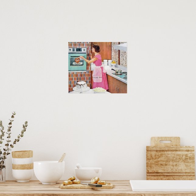 Affiche de décoration de la maison de cuisine vint (Cuisine)