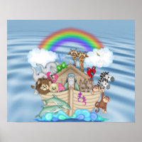 Affiche de DÉCORATION DE NOAHS ARK Rainbow NURSERY
