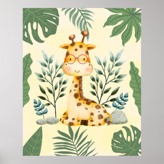 Affiche de décoration de nurserie lunettes de jung