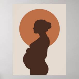 Affiche de décoration de parcours de grossesse min
