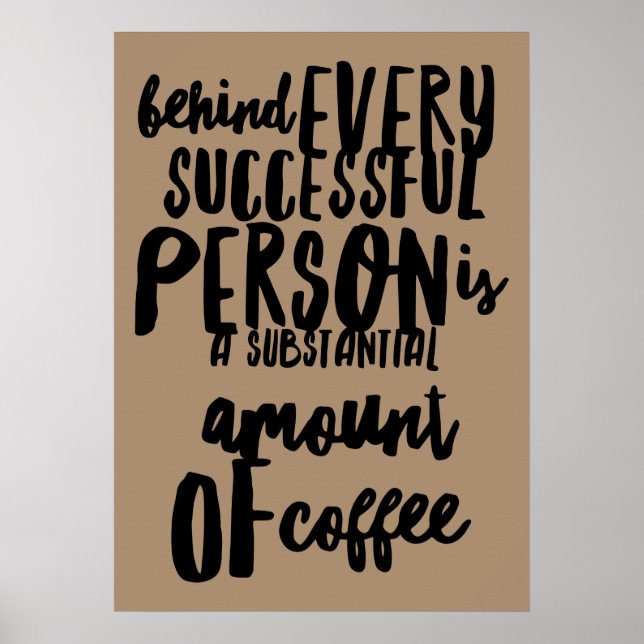 affiche de décoration du café mignon (Devant)