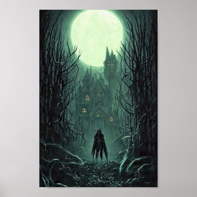 Affiche de décoration Halloween Déplaisant Ghoul (Devant)