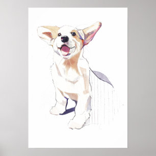 Affiche de décoration murale Corgi – Art Pembroke