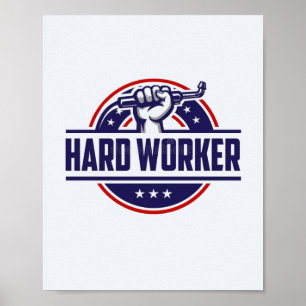 Affiche de décoration murale esthétique travail