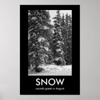 Affiche de démotivation de la NEIGE