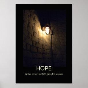 Affiche de démotivation de l'espoir et de la foi