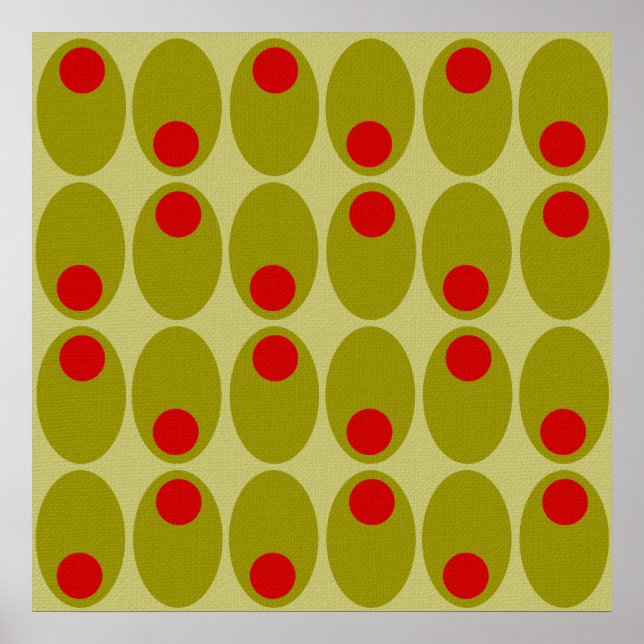 Affiche de design d'Olive (Devant)