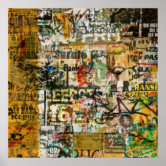 affiche de désintégration urbaine