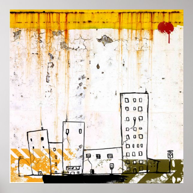 affiche de désintégration urbaine (Devant)