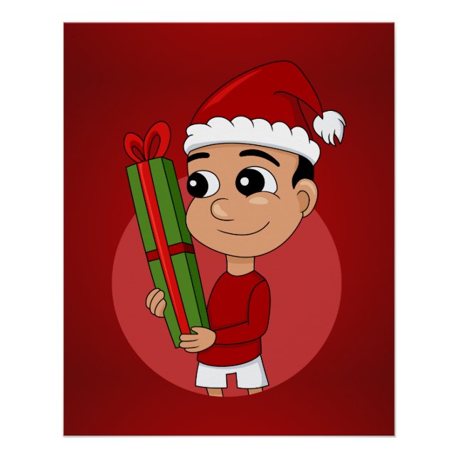 Affiche de dessin animé de Noël (Devant)