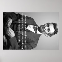 Affiche de devis Abe Lincoln