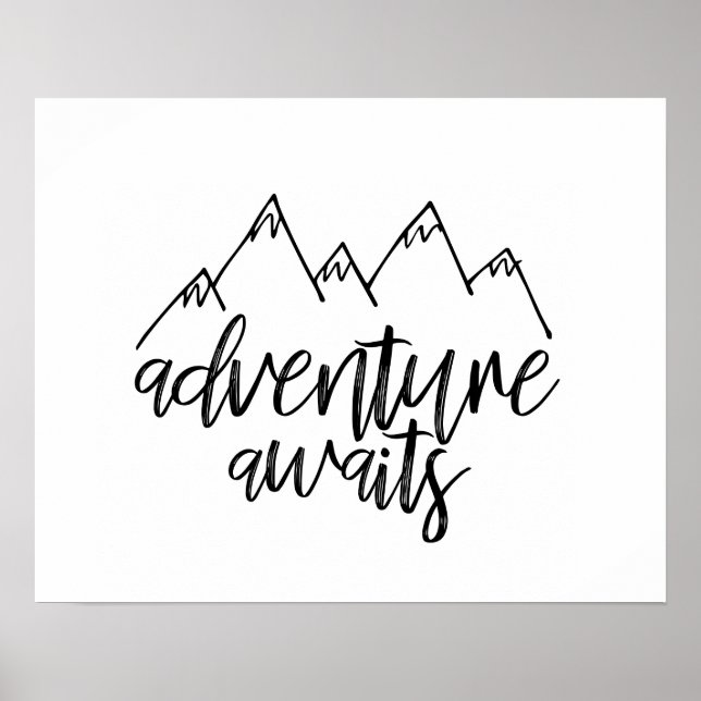 Affiche de devis Adventure Await (Devant)