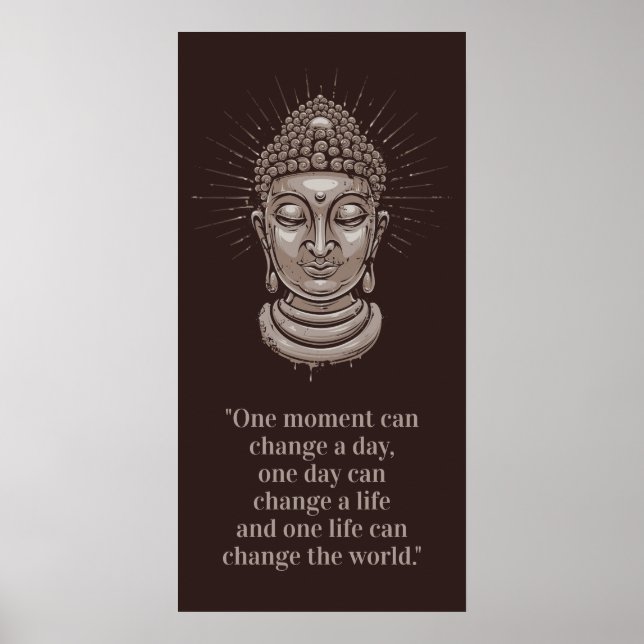 Affiche de devis Bouddha personnalisé (Devant)