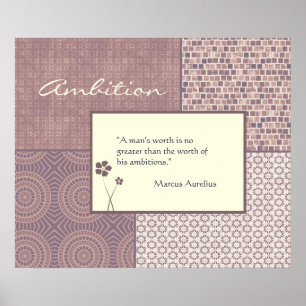 Affiche de devis d'ambition personnalisable