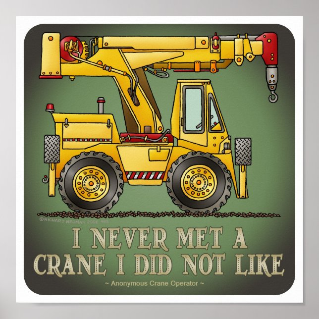 Affiche de devis de l'exploitant de camion-grue (Devant)