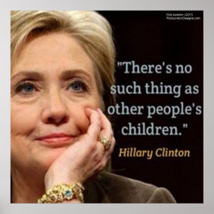 Affiche de devis Hillary Clinton & Children