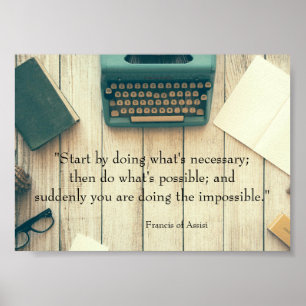 Affiche de devis inspirante Faire l'impossible