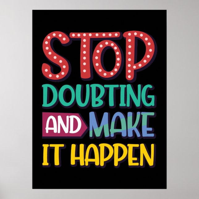 Affiche de devis motivationnelle (Devant)