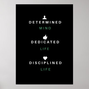 Affiche de devis motivationnelle   Wall Art