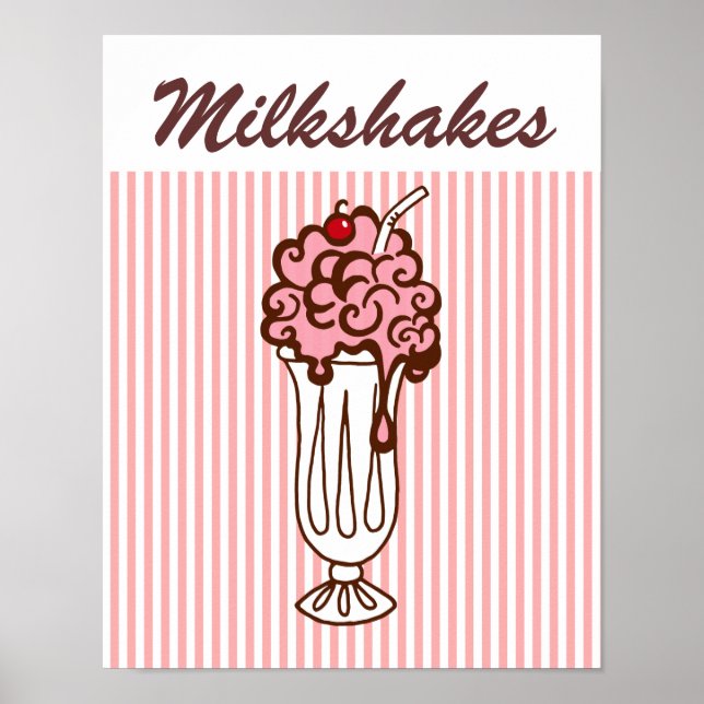 Affiche de diner rétro (Devant)