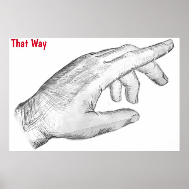 Affiche de direction (Devant)