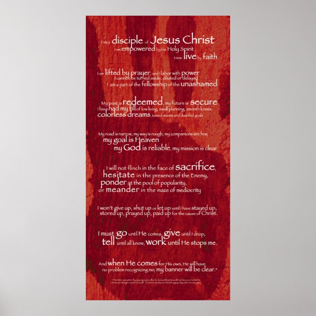 Affiche de disciple (Devant)