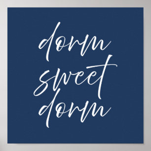 Affiche de dortoir Navy Dorm Sweet Dorm   Décorati