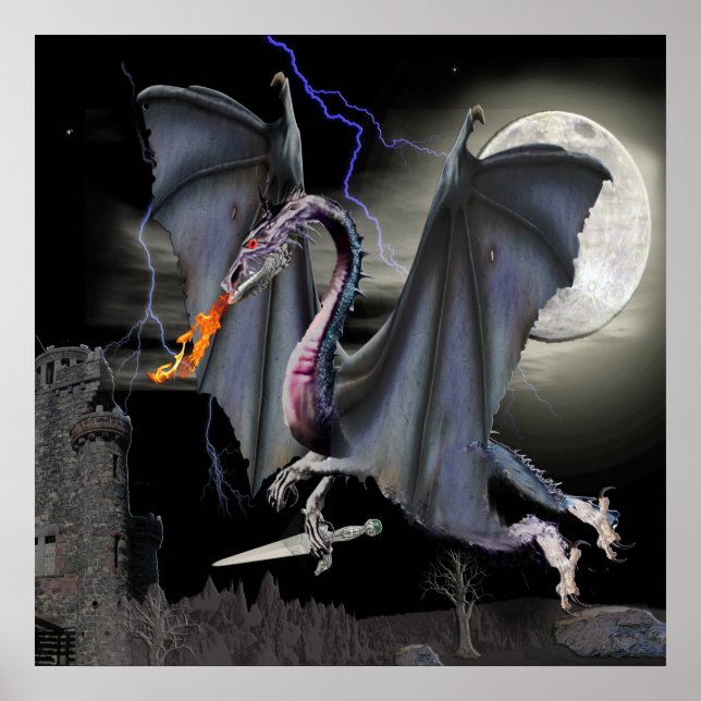 affiche de dragon (Devant)