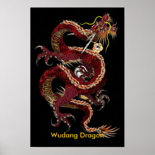 Affiche de dragon de Wudang - customisée
