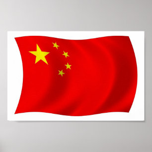 Affiche de drapeau de la Chine