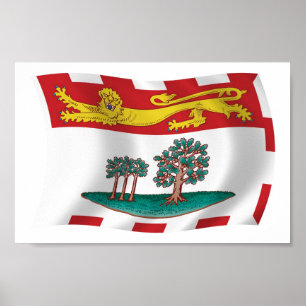 Affiche de drapeau de l'Île-du-Prince-Édouard