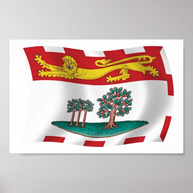 Affiche de drapeau de l'Île-du-Prince-Édouard (Devant)