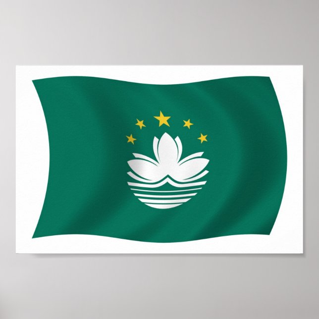 Affiche de drapeau de Macao (Devant)