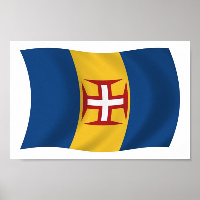 Affiche de drapeau de Madère (Devant)