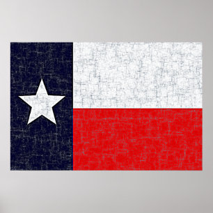 Affiche de DRAPEAU d'ÉTAT du TEXAS