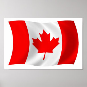 Affiche de drapeau du Canada