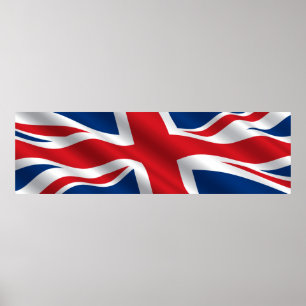 Affiche de drapeau du Royaume-Uni - srf